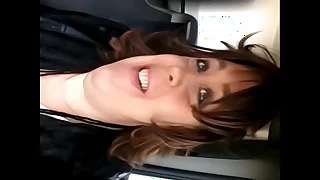 i want more cum - bungling geordie tgirl films herself swallowing cum